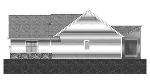 The Royalton house plan, exterior view 2